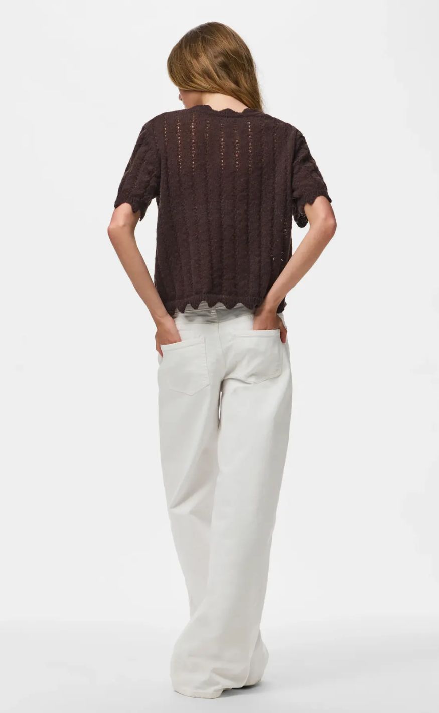 Pieces Cardigan - Ada SS - Ganache