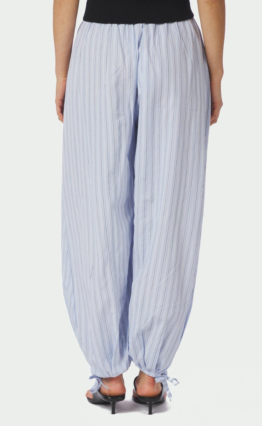 Neo Noir Bukser - Roxane Balloon Double Stripe - Light Blue