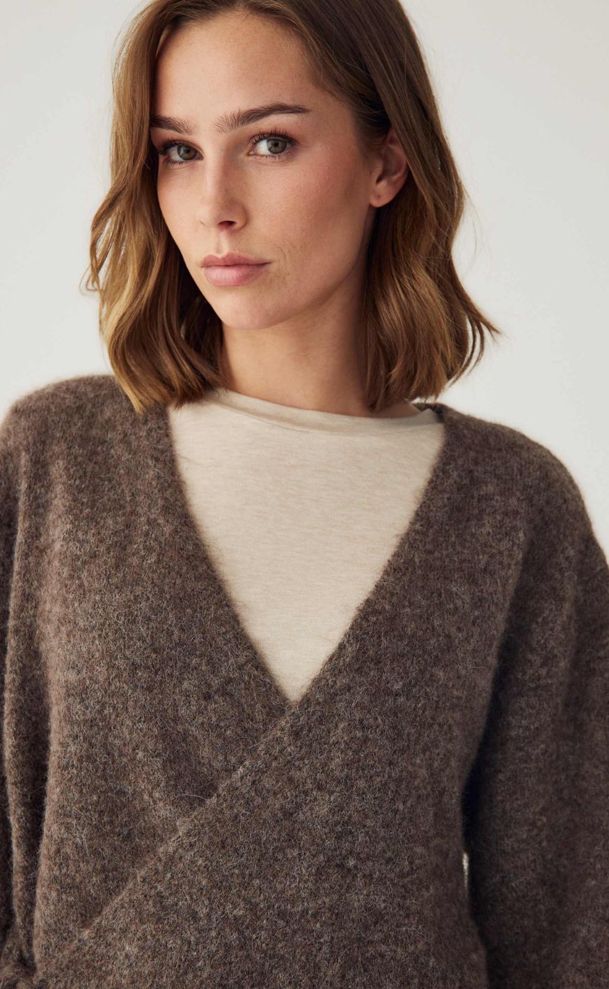Noella Cardigan - Maelee - Timber Brown Melange