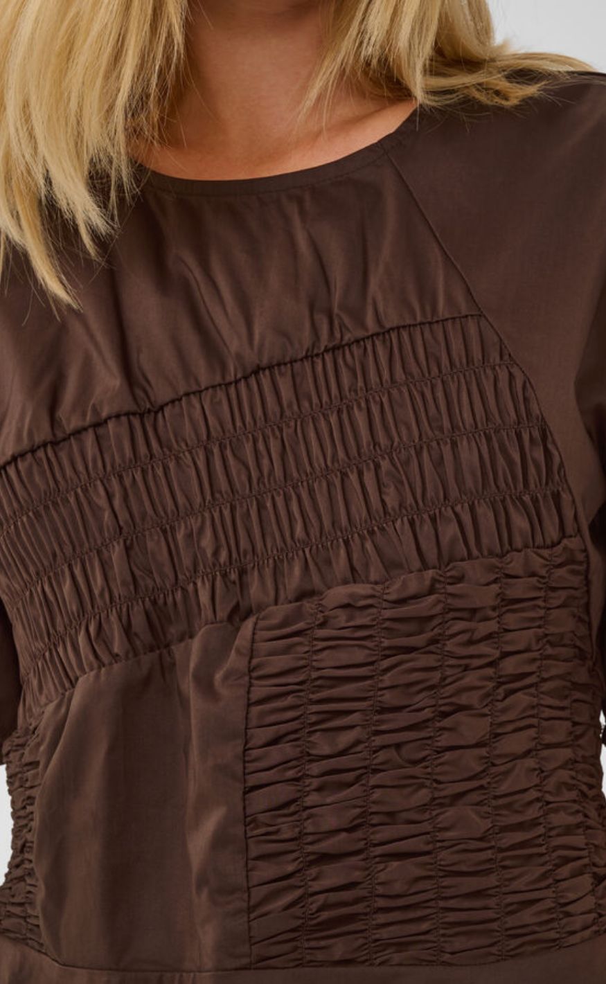 Culture Bluse - Ajda Antoinett - Coffee Bean