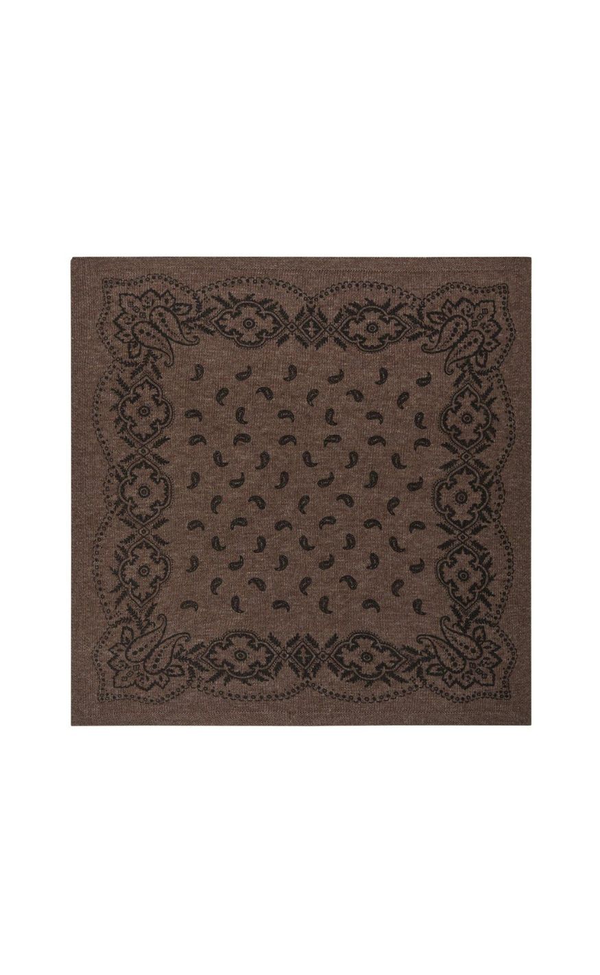 Neo Noir Skjerf - Adelina Paisley - Brown Melange