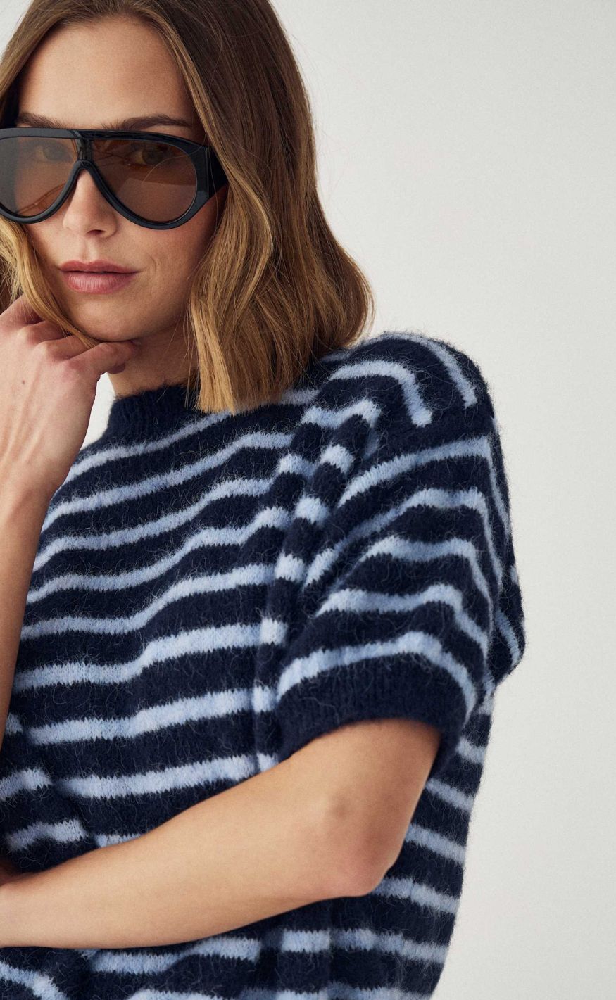 Noella Genser - Monikah - Blue Stripe