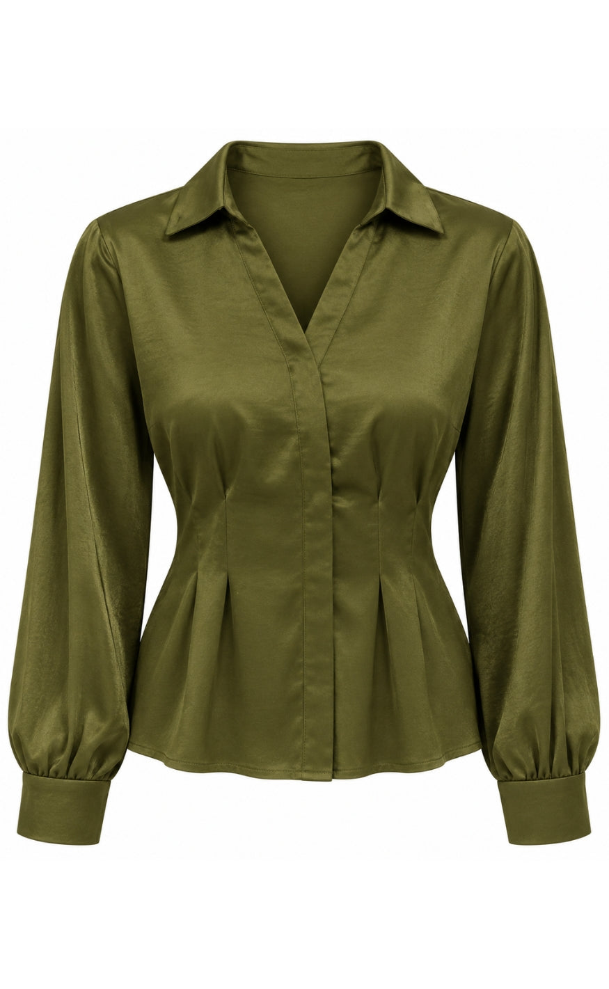 Say INA Copenhagen Bluse - Elowen - Green