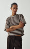 Noella T-skjorte - N-Maple - Eton Brown Ivory Stripe