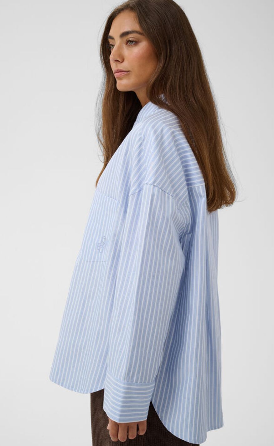 Culture Skjorte - Manga - Blue/White Stripe