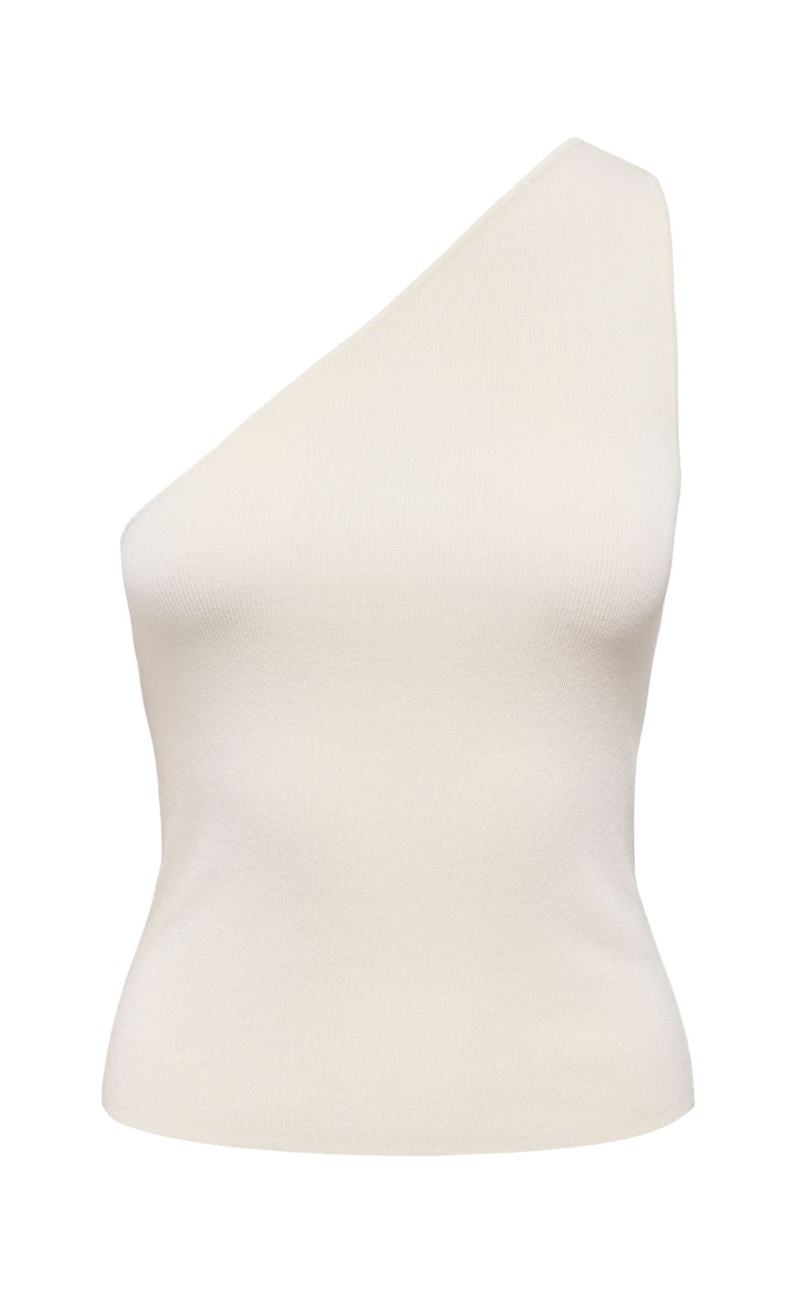 ONLY Topp - Milo One Shoulder - Cloud Dancer