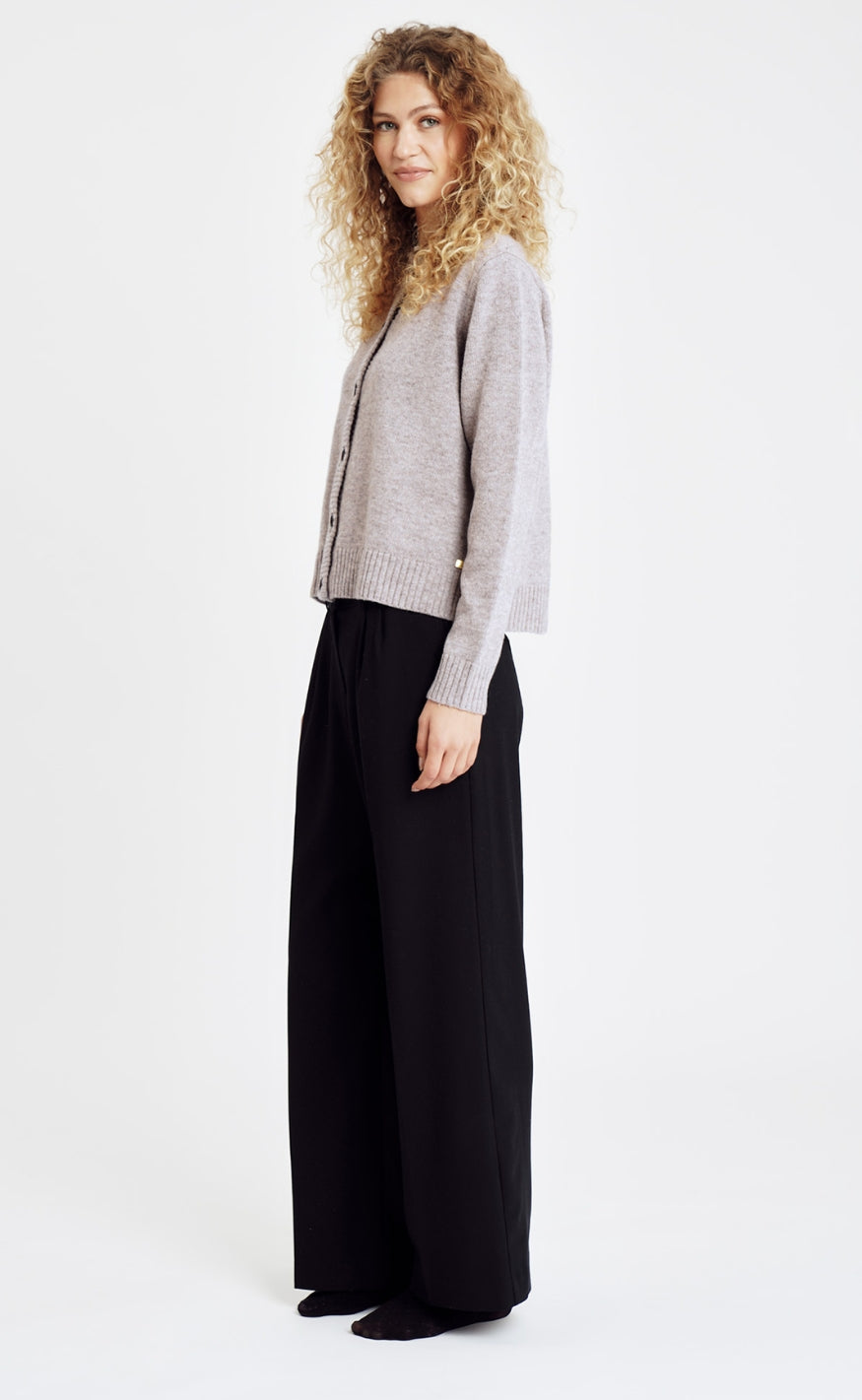 Hype The Detail Cardigan - 930-14 - Sand