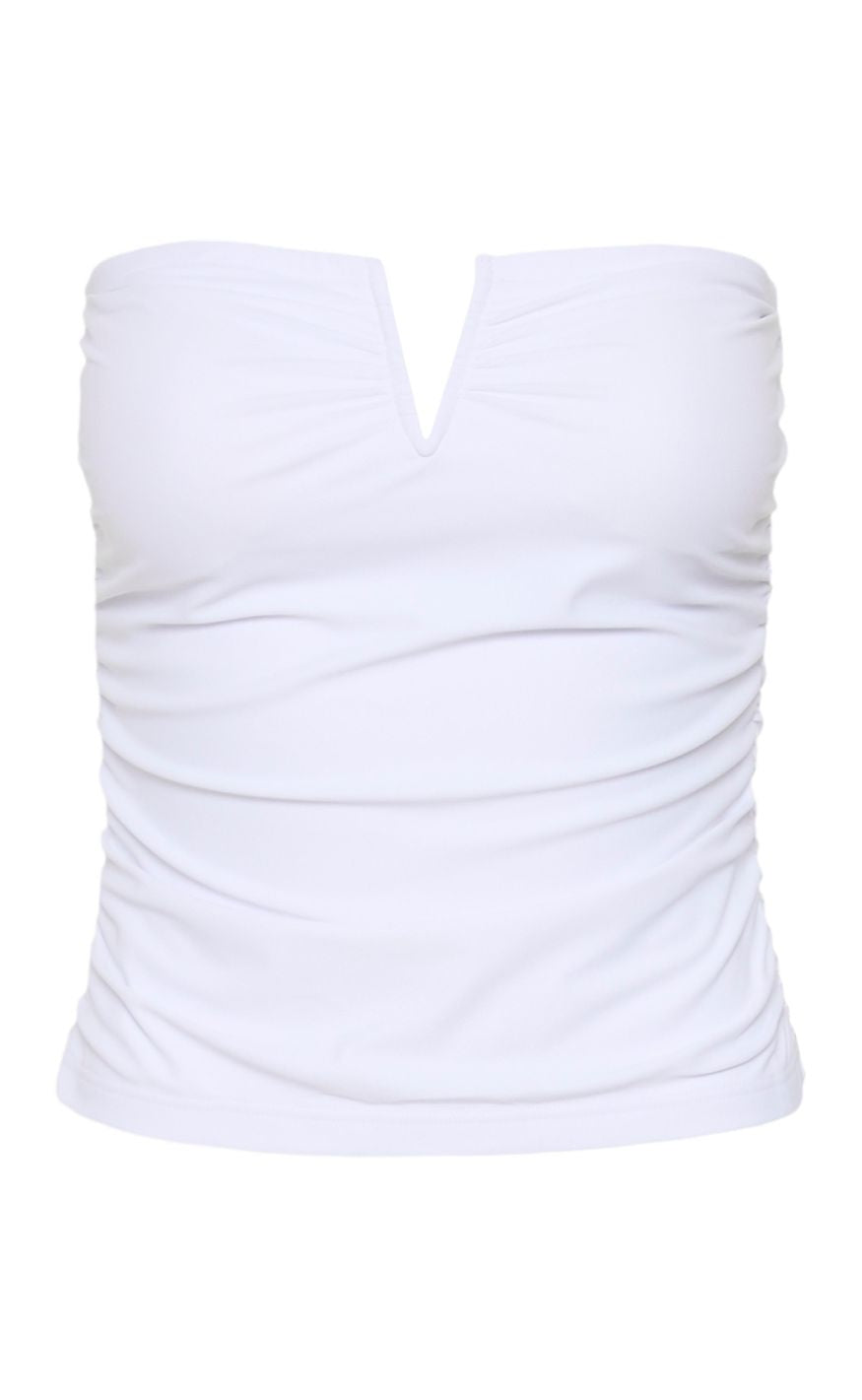 Gestuz Topp - Mao Tube - Bright White