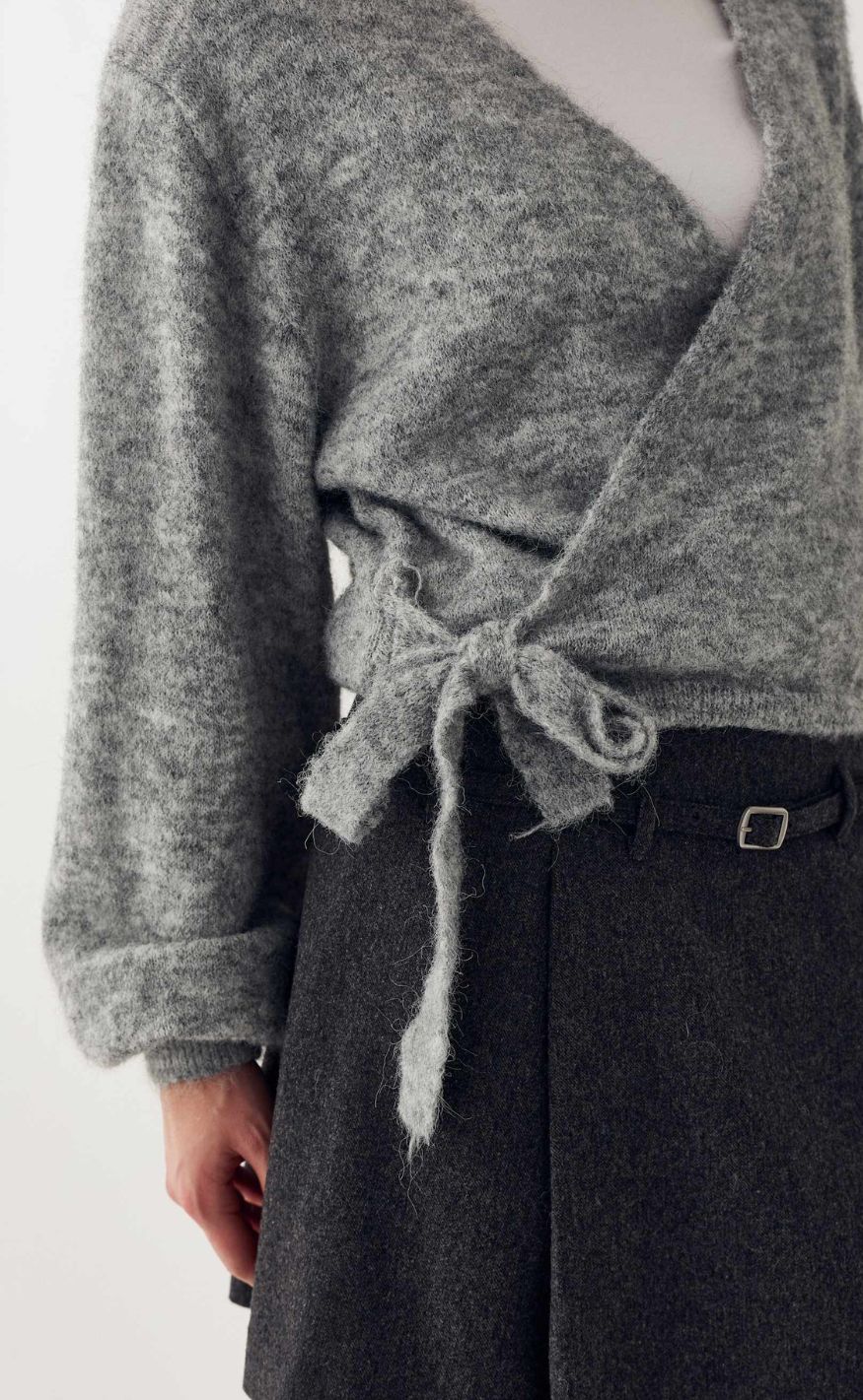 Noella Cardigan - Maelee - Medium Grey Melange