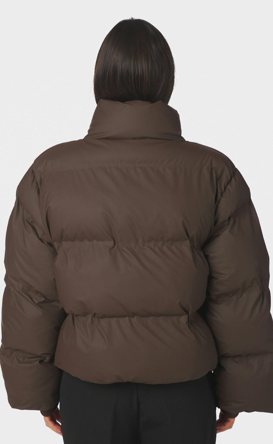 Neo Noir Jakke - Rhea C Puffer - Dark Brown