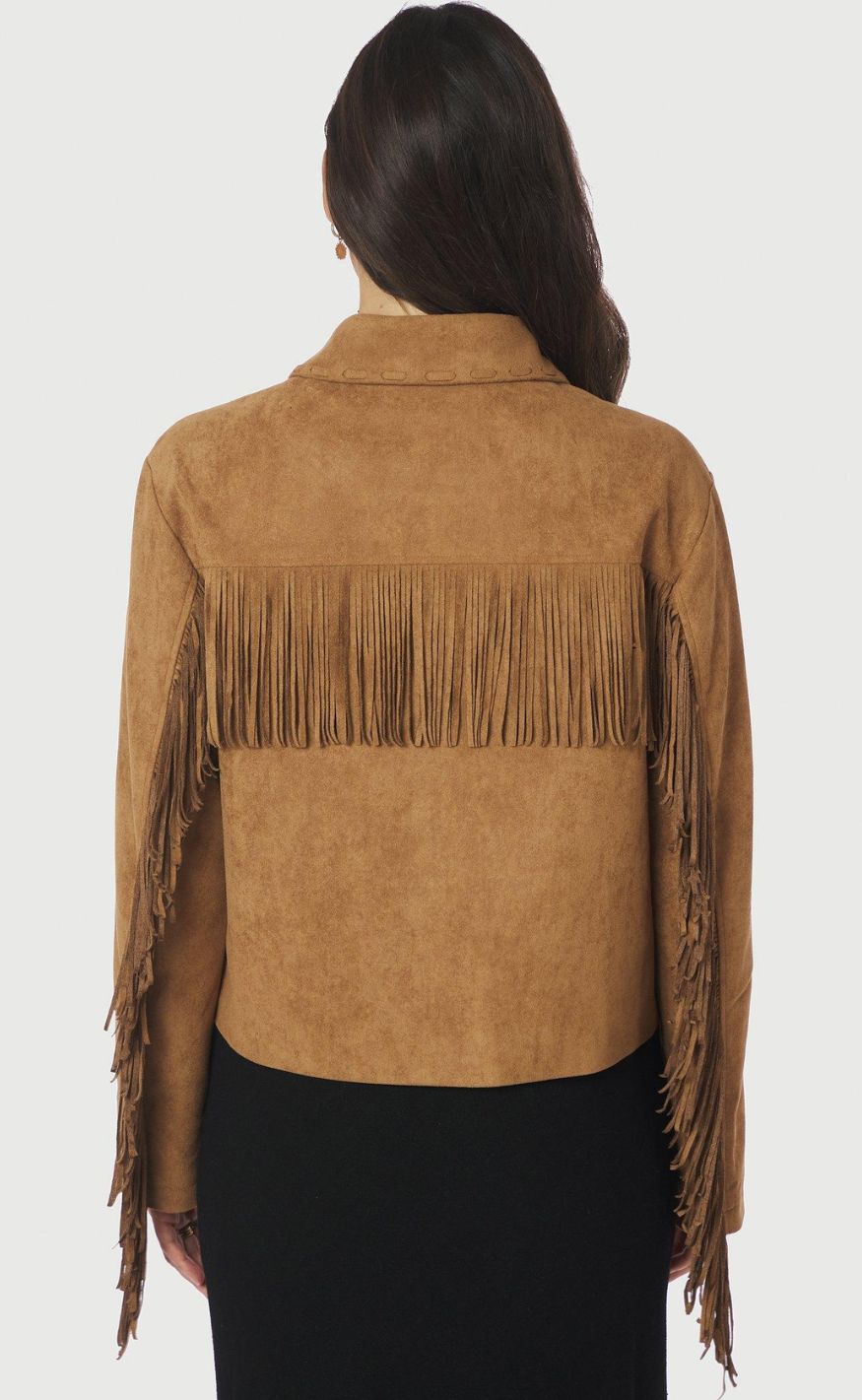 Neo Noir Jakke - Lauron Faux Suede - Cognac