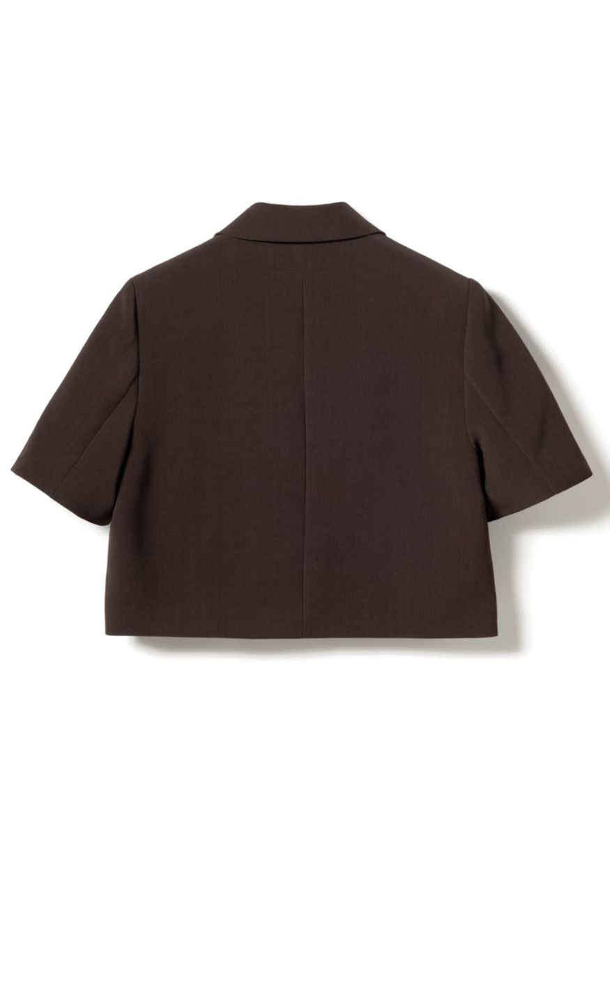 Noella Blazer - Leanne Crop - Chocolate