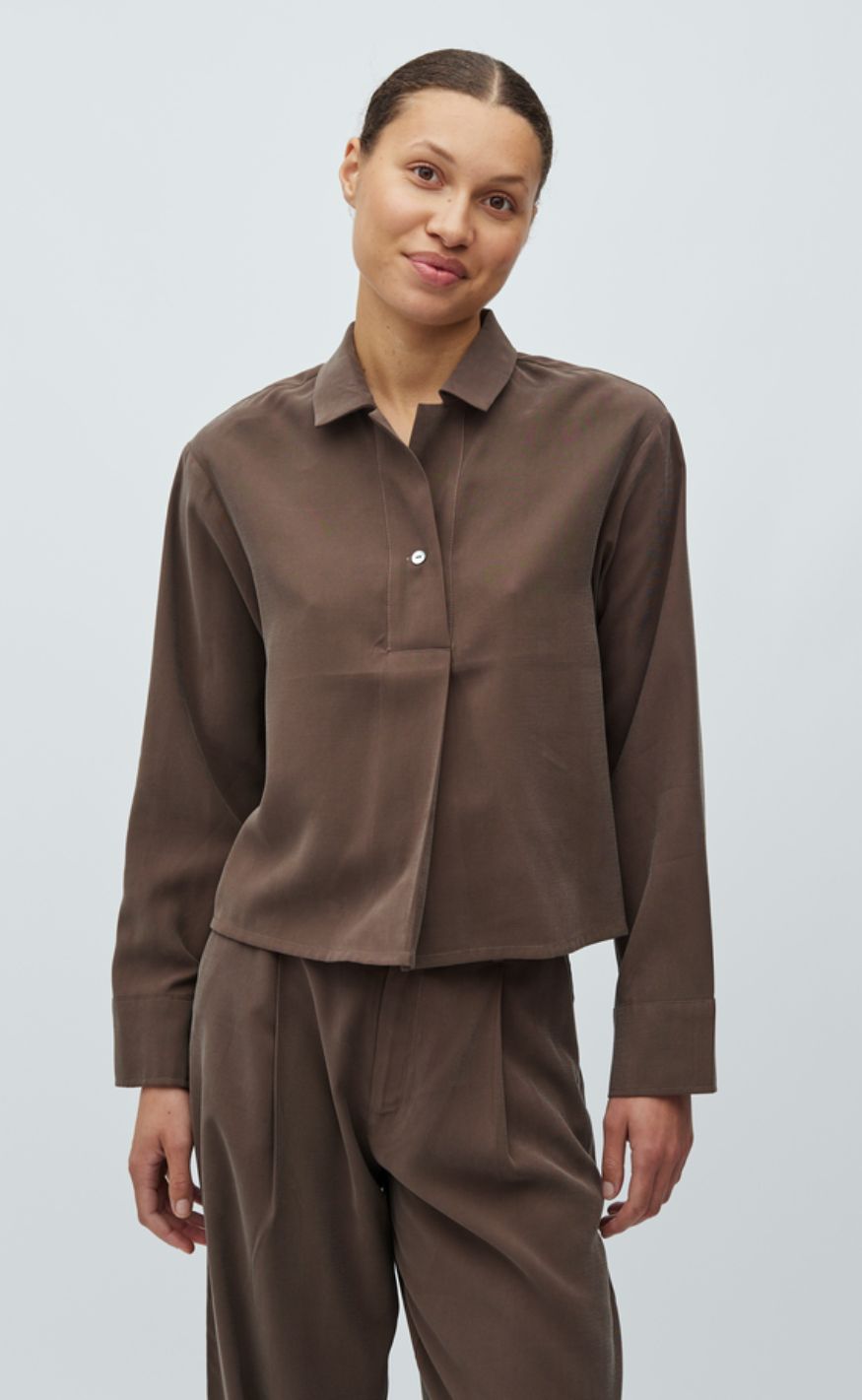 MbyM Skjorte - Elio - Chocolate Brown