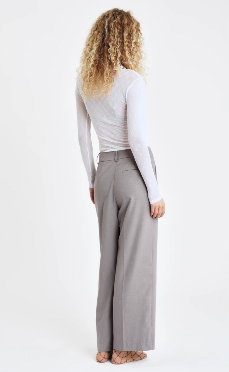 Hype The Detail Bluse - Mesh - White