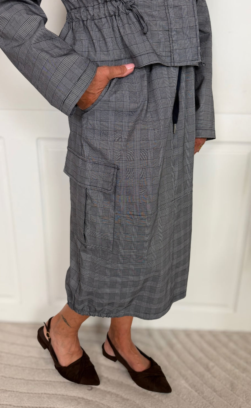 Marta Du Chateau Jakke - Dawn - Blue Check