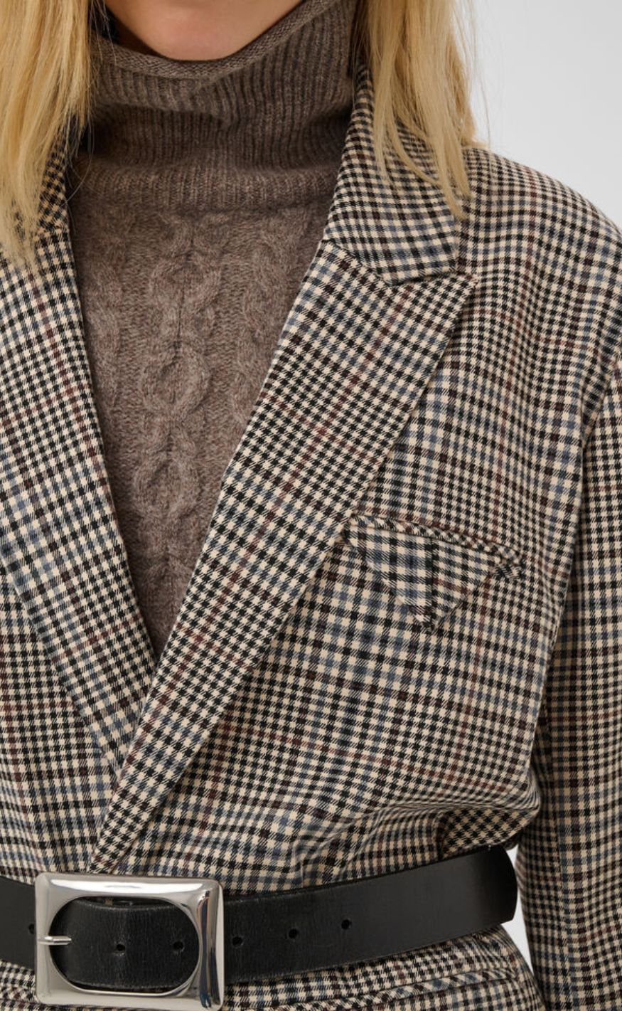 Culture Blazer - Birsen - Black Check