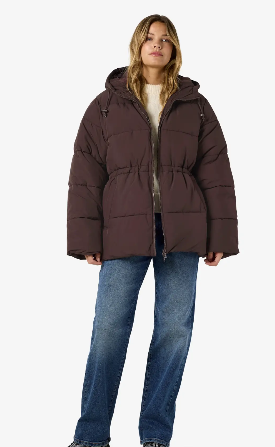 Noisy May Jakke - Rosy Puffer - Chocolate Plum
