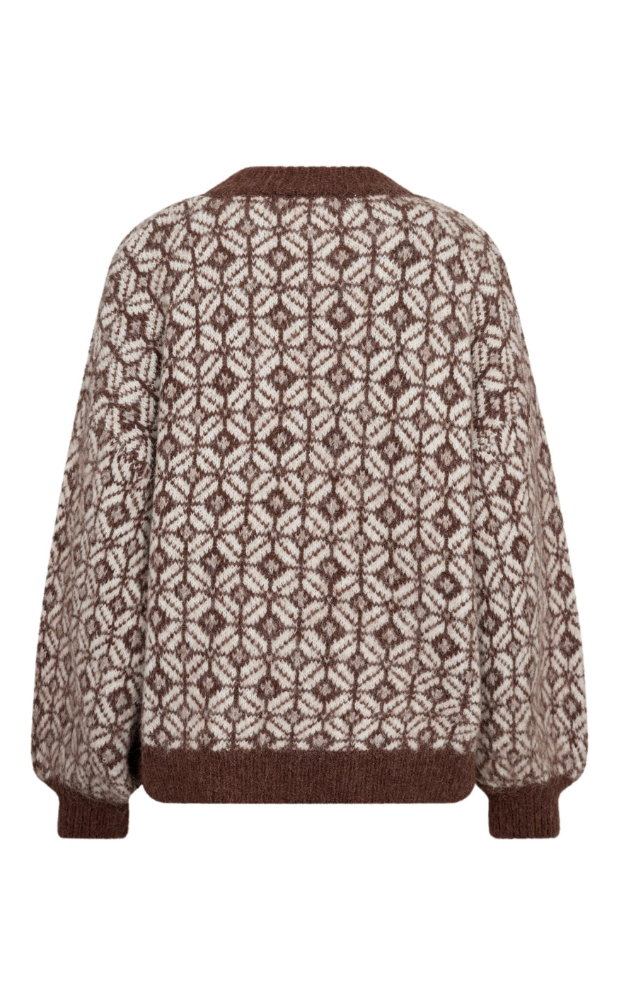 A-View Genser - Stavanger - Cream/Brown