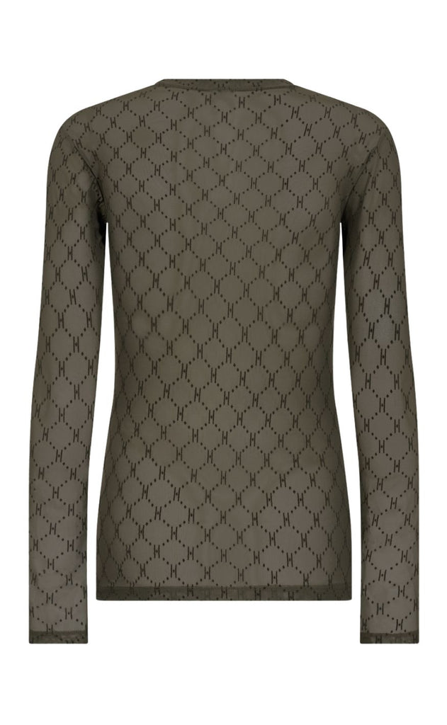 Hype the Detail Bluse - Mesh 14 - Green