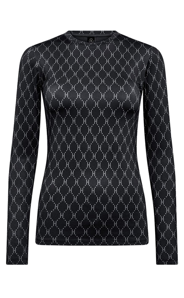 Hype the Detail Bluse - Printed 14 - Black