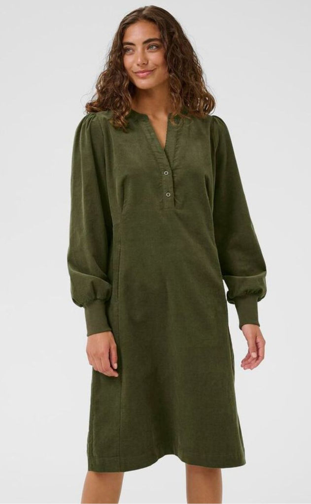 Culture Kjole - Ula Rhaena - Burnt Olive