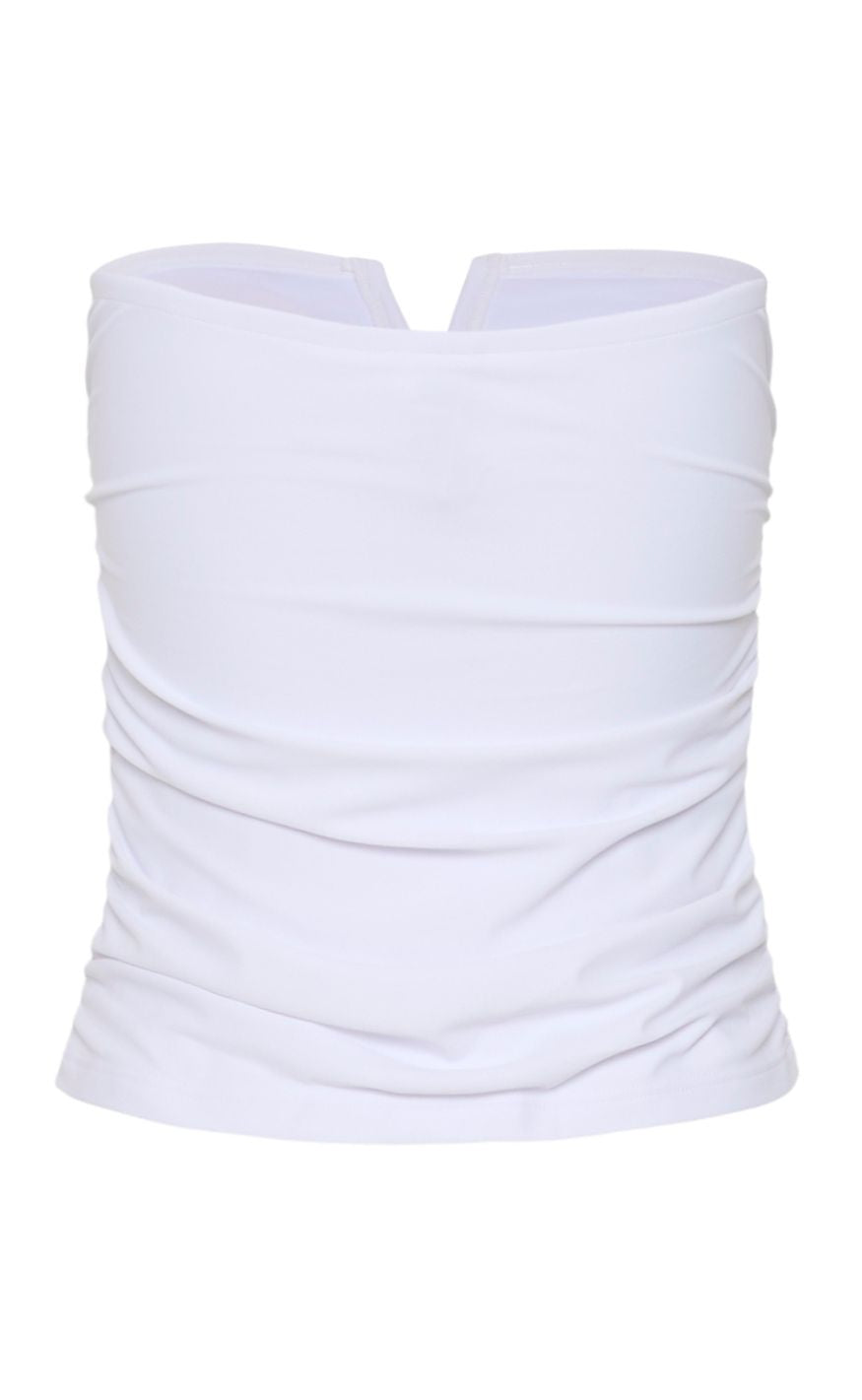 Gestuz Topp - Mao Tube - Bright White