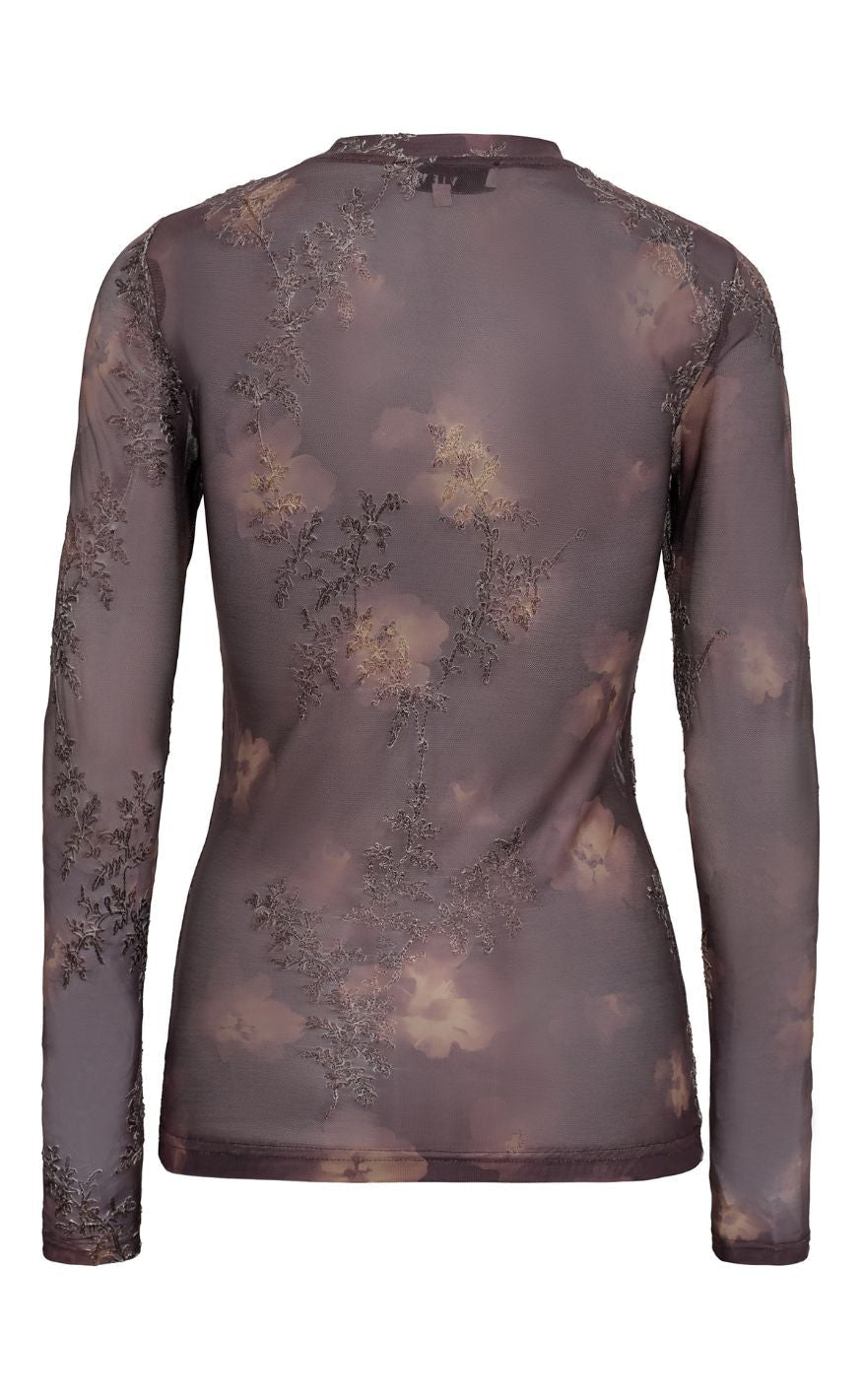 A-View Bluse - Silke - Brown/Sand