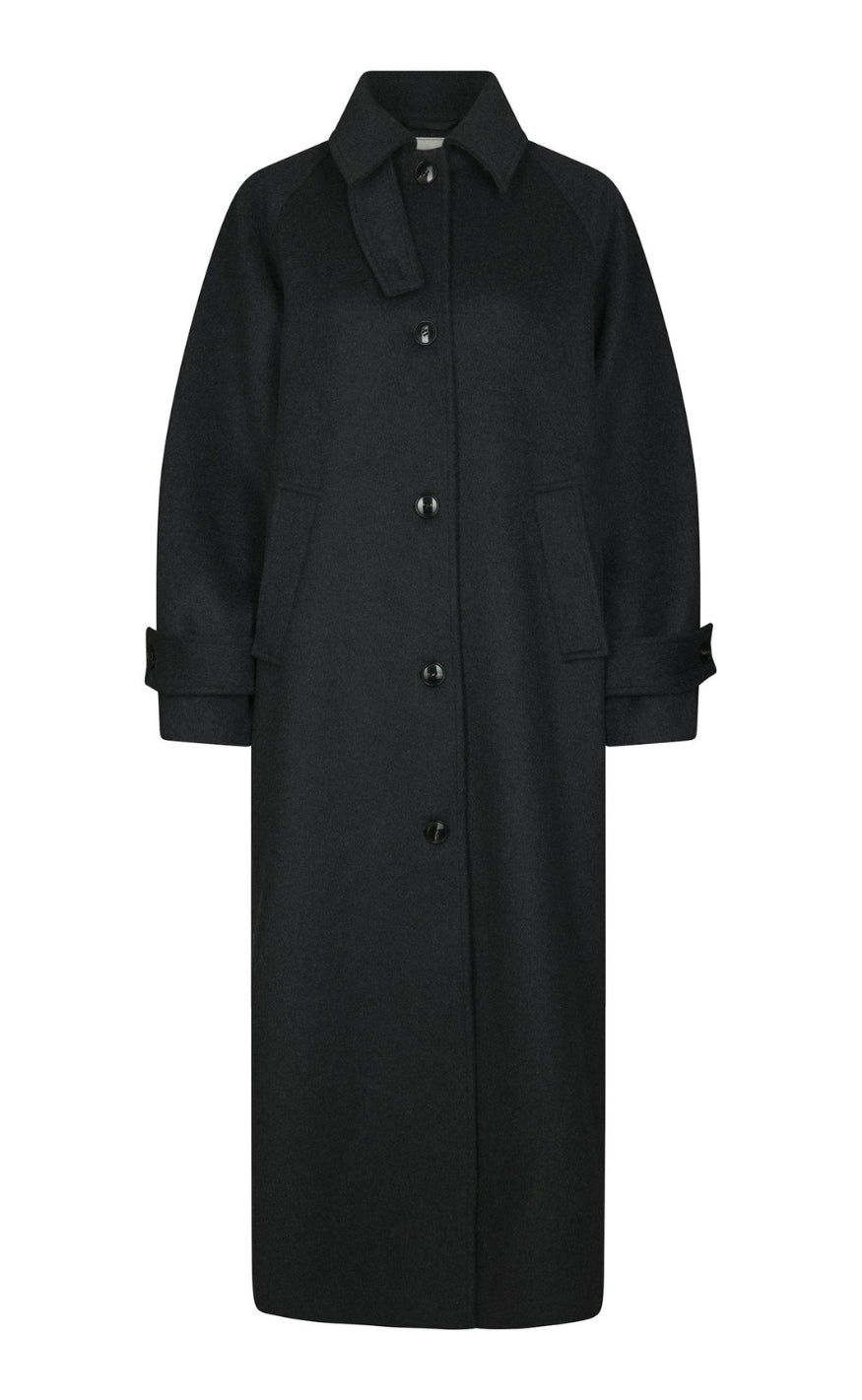 Neo Noir Jakke - Keaton Wool - Antracit Melange