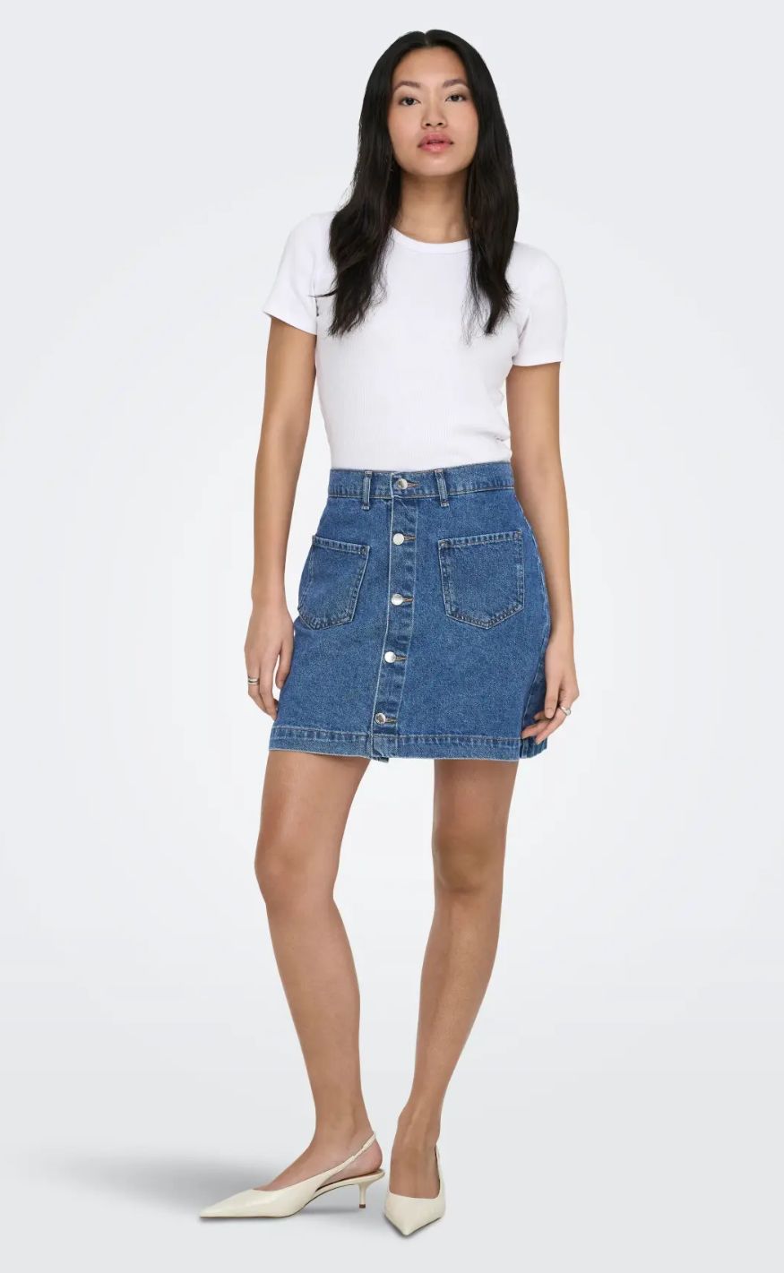 ONLY Skjørt - Amazing - Medium Blue Denim