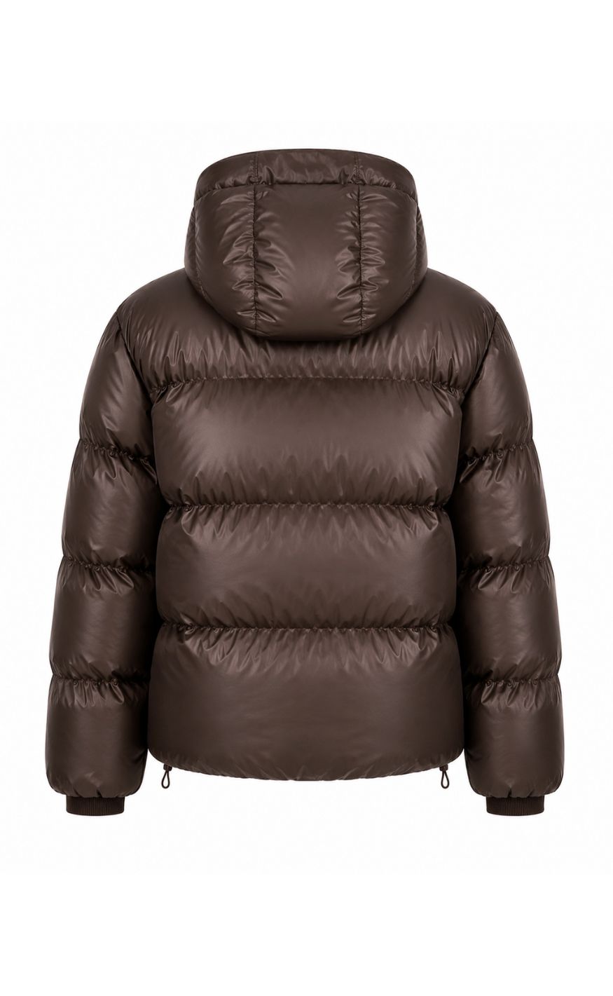 Say INA Copenhagen Jakke - Ella Puffer - Shiny Dark Brown