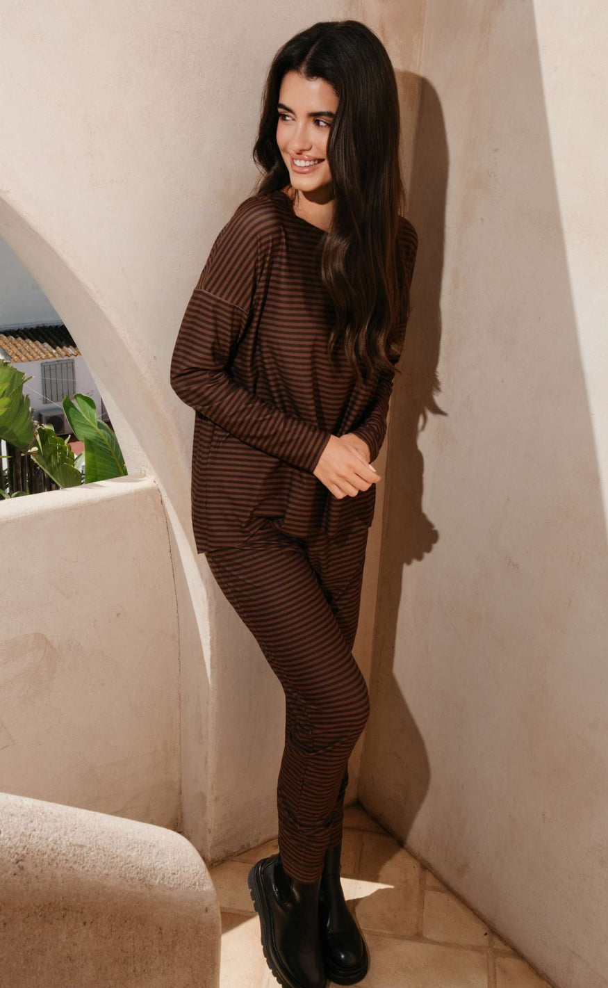 Liberte Bluse - Alma - Espresso Stripe