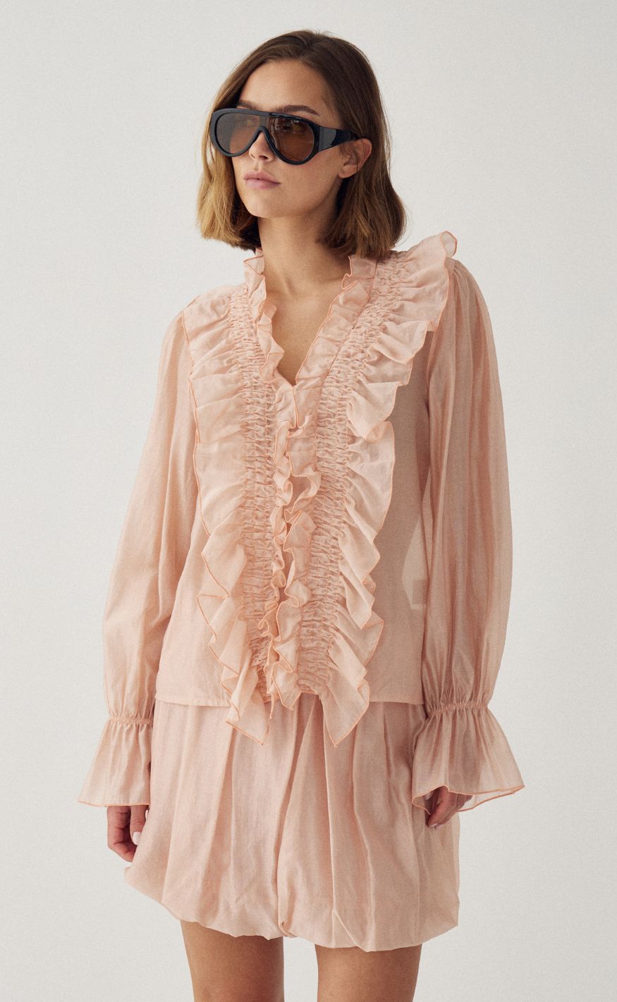 Noella Bluse - Myrtia - Blush Rose