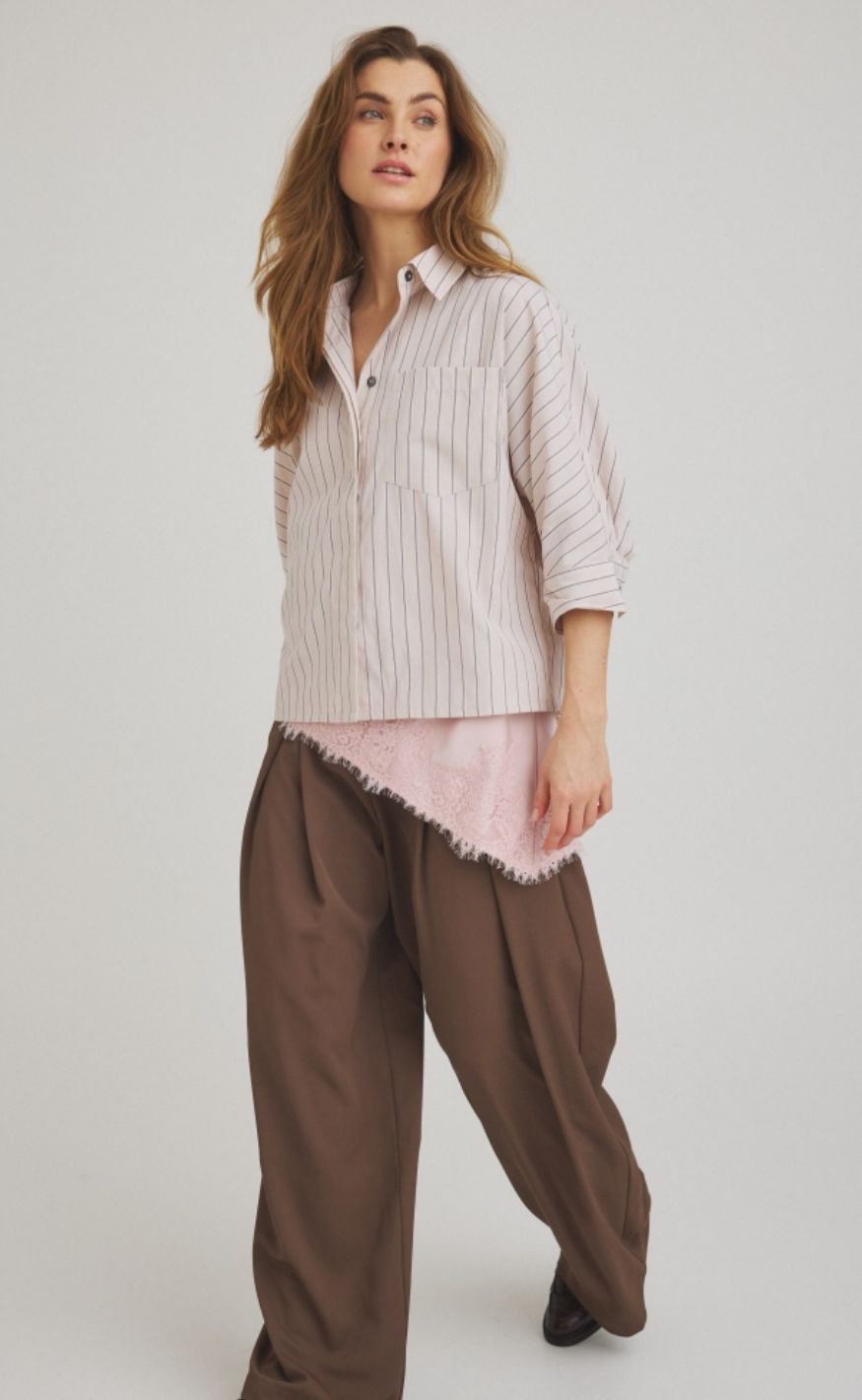 Luxzuz Topp - Lennie - Chalk Pink