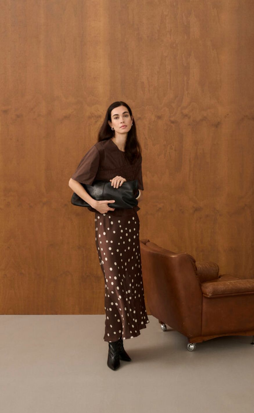 Culture Bluse - Ajda Antoinett - Coffee Bean