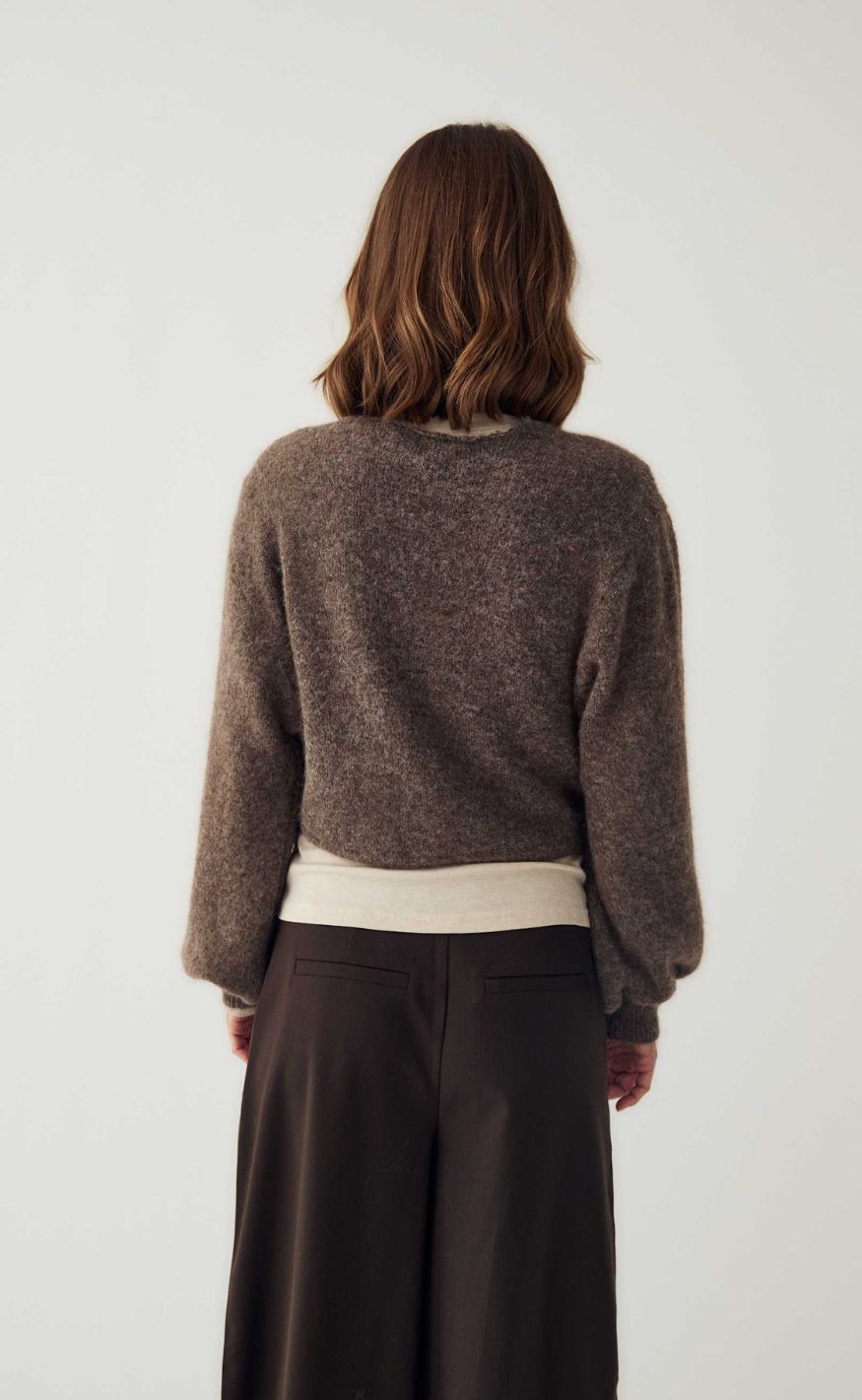 Noella Cardigan - Maelee - Timber Brown Melange