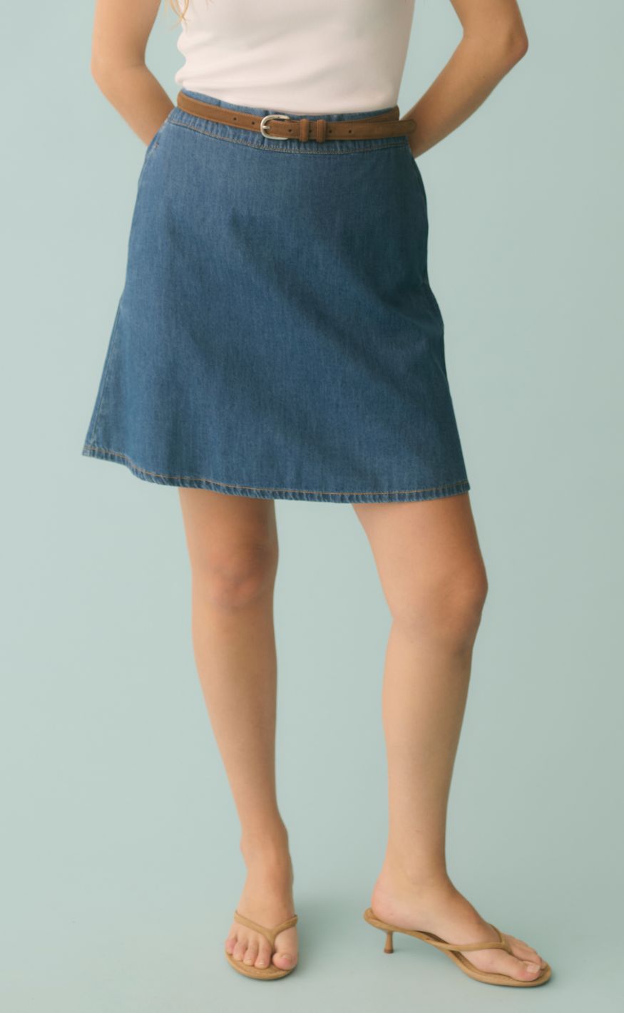 Culture Skjørt - Nua Arpa - Dark Blue Wash