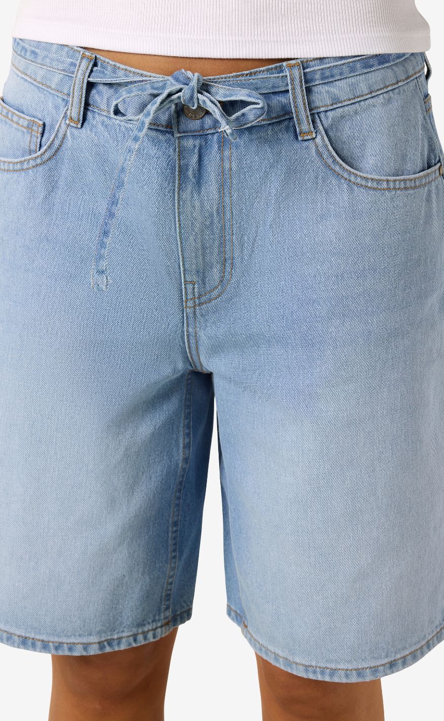 Noisy May Shorts - Maisy MW - Light Blue Denim