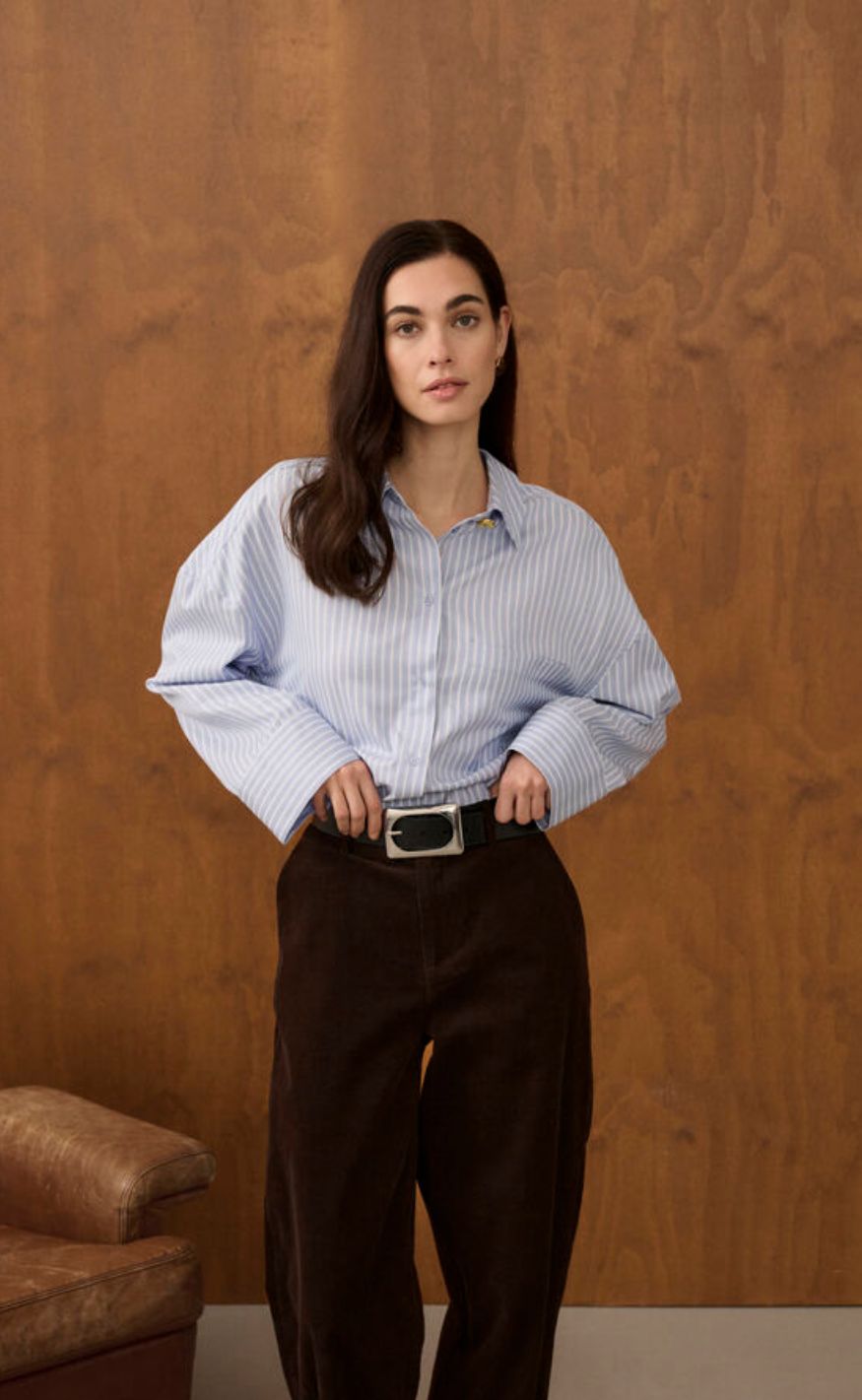 Culture Skjorte - Manga - Blue/White Stripe