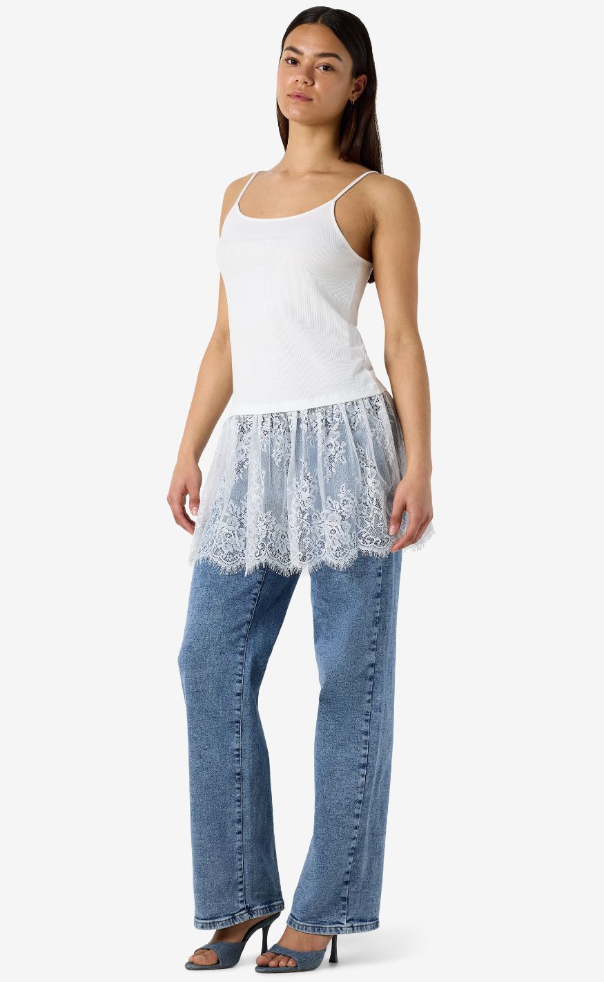 Noisy May Topp - Nille - Bright White