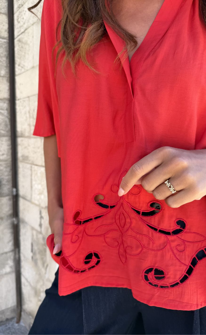 Love & Divine Topp - Love1607 - Red