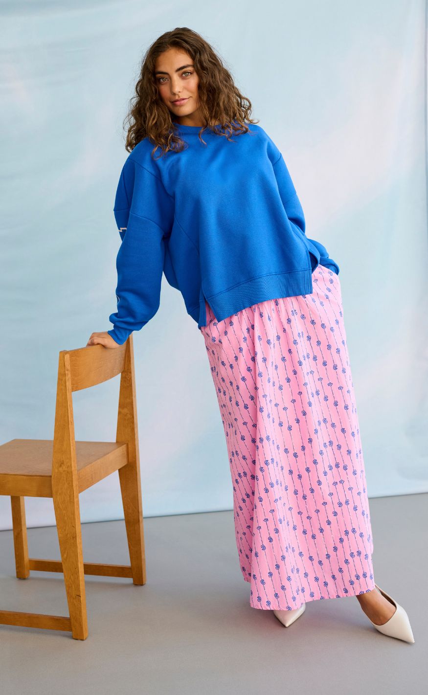 Culture Skjørt - Marco Olena - Begonia Pink/Nautical Blue