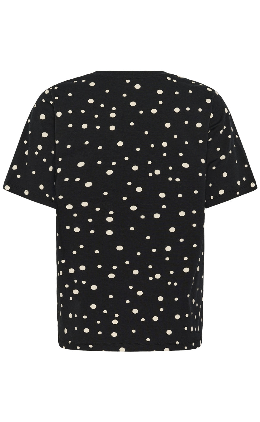 Culture T-shirt - Nanni Gith - Black/Whitecap Dot
