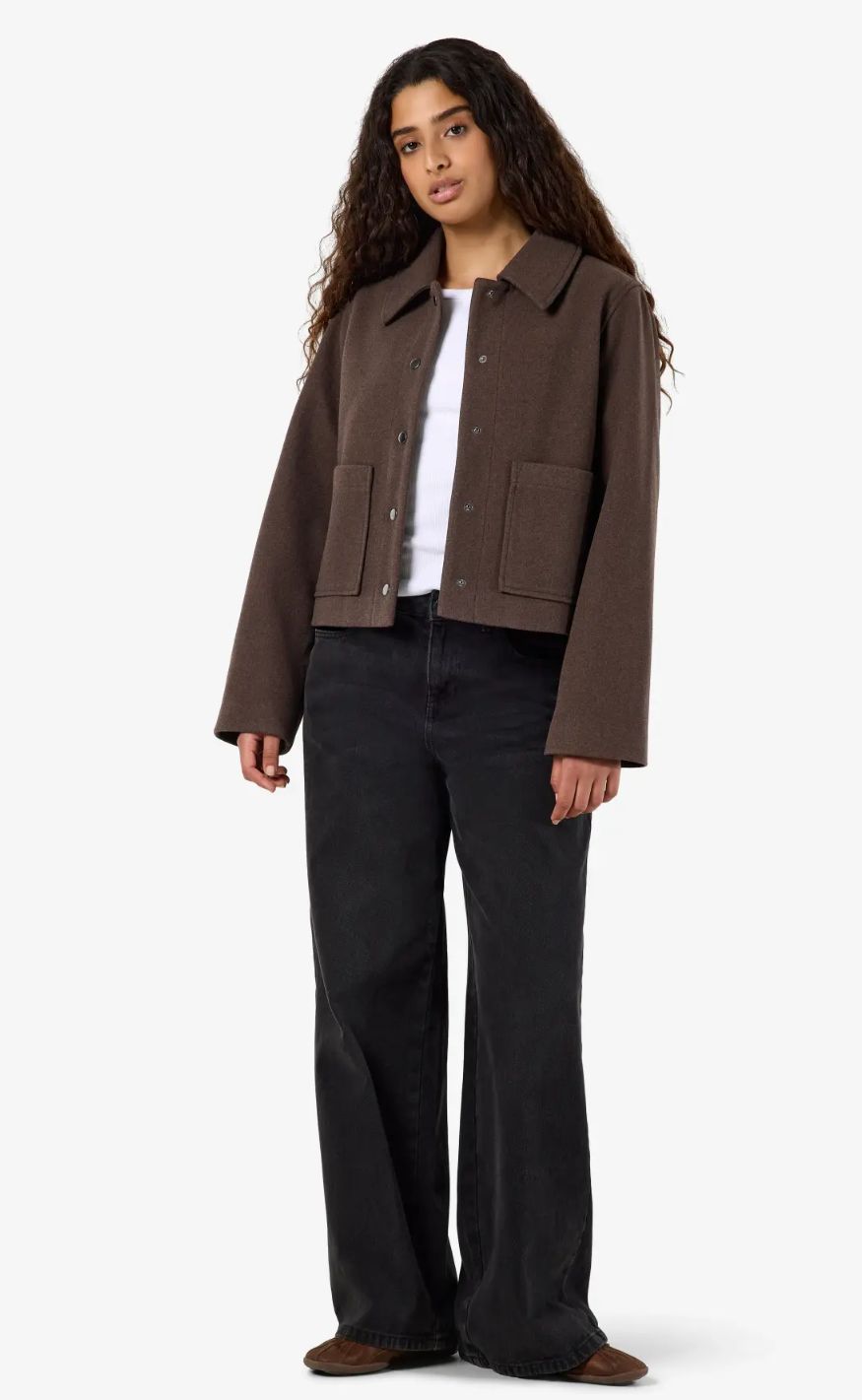 Noisy May Jakke - Lucy Short - Chocolate Brown