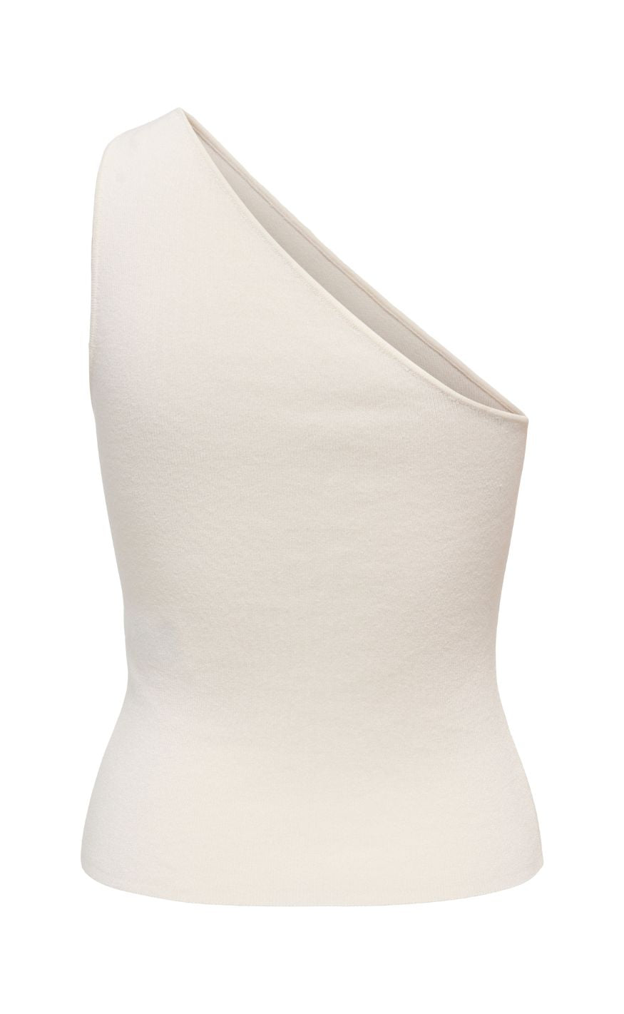 ONLY Topp - Milo One Shoulder - Cloud Dancer