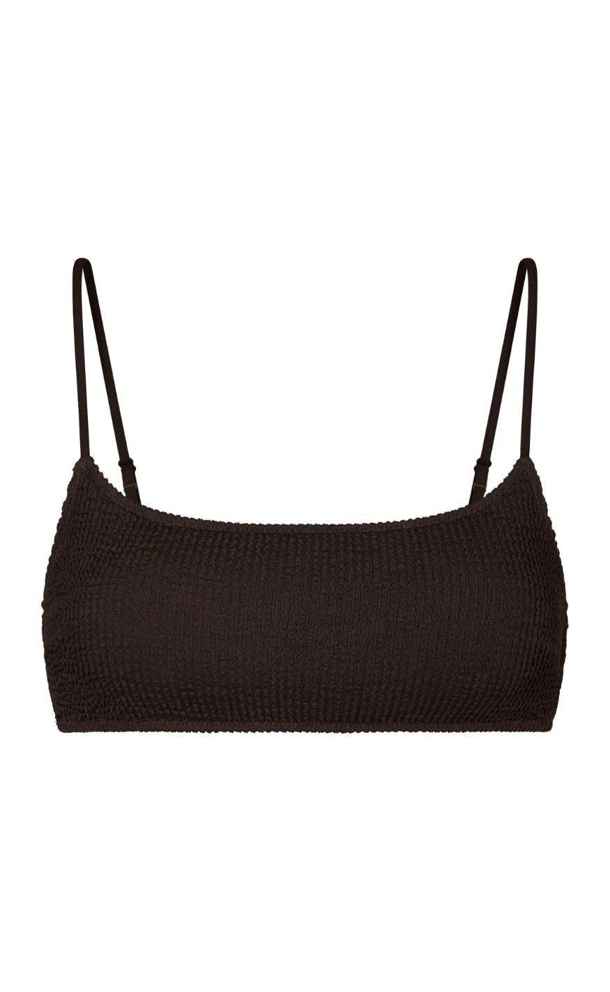 Neo Noir Bikinitopp - Skin Sand Crepe - Dark Brown