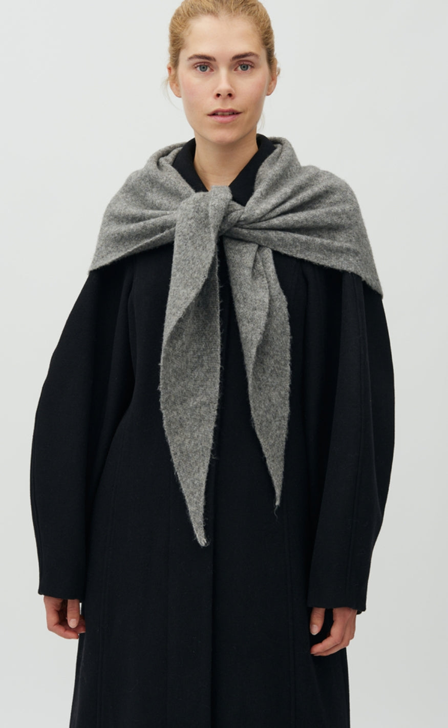 MbyM Skjerf - Sevyn-M - Medium Grey Melange