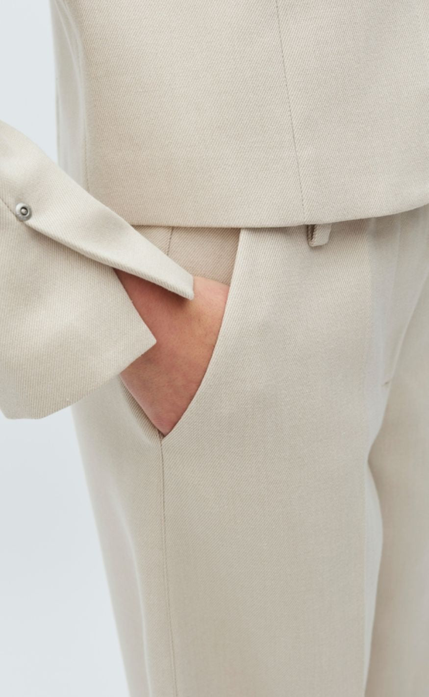 MbyM Bukser - Bodil - Spring Brown Melange
