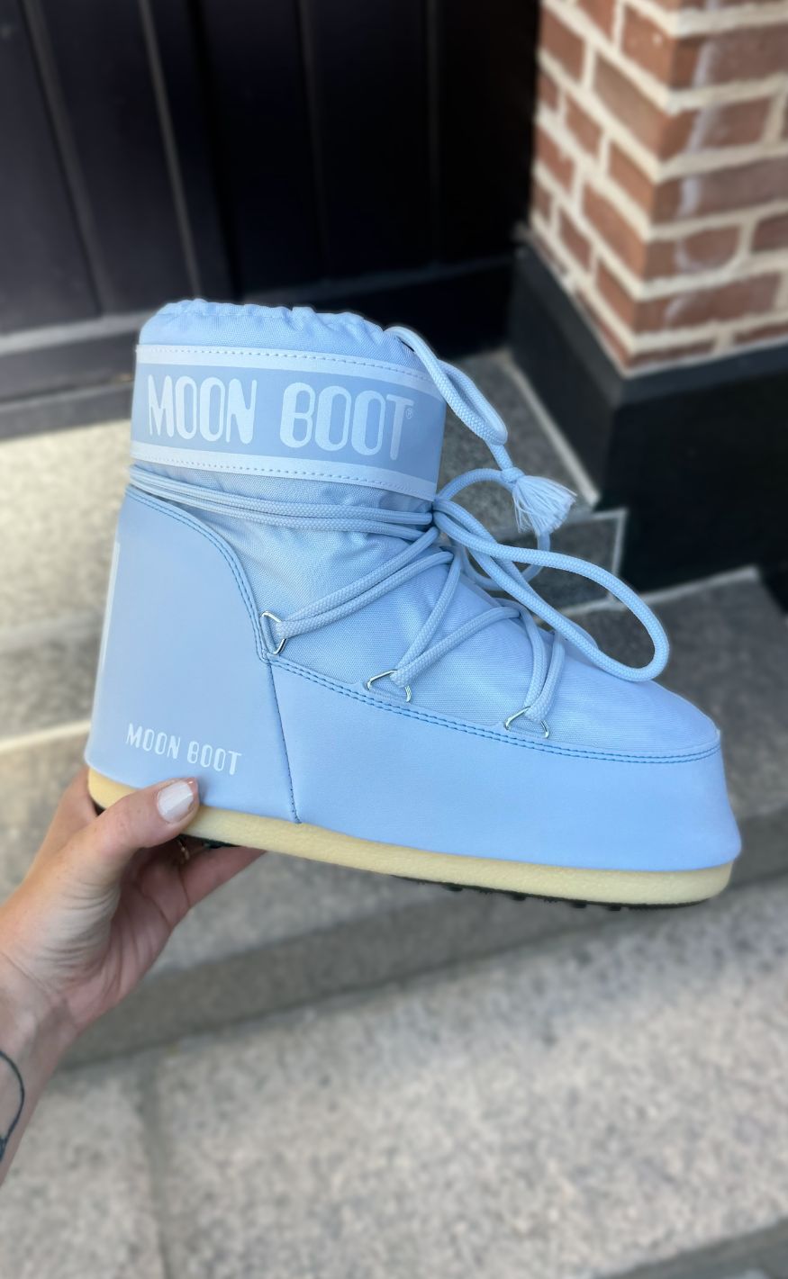 Moon Boot Støvler - Icon Low Nylon - Baby Blue