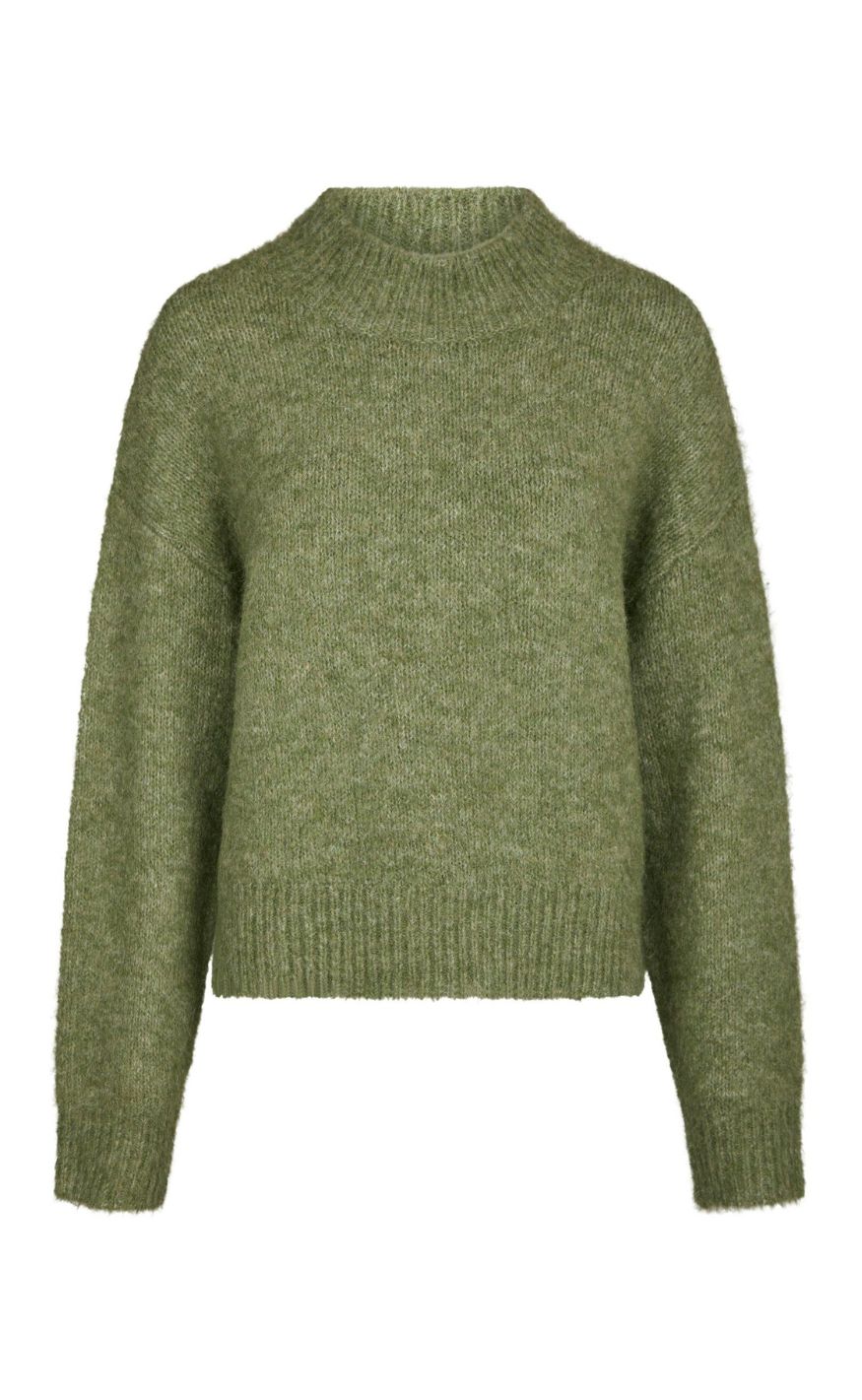 Neo Noir Genser - Paulina Fluffy - Dusty Green