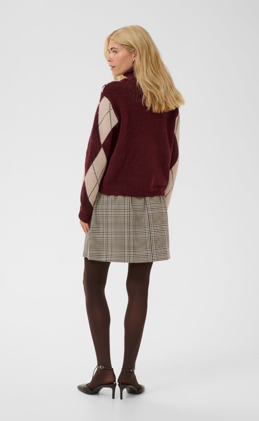 Culture Genser - Argyle - Burgundy Argyle